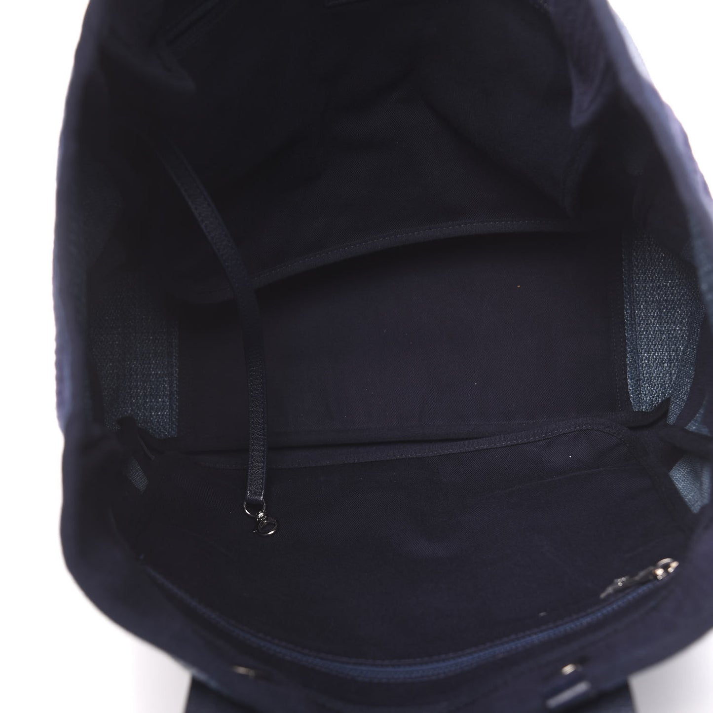 Canvas Large Shopping Tote Dark Blue