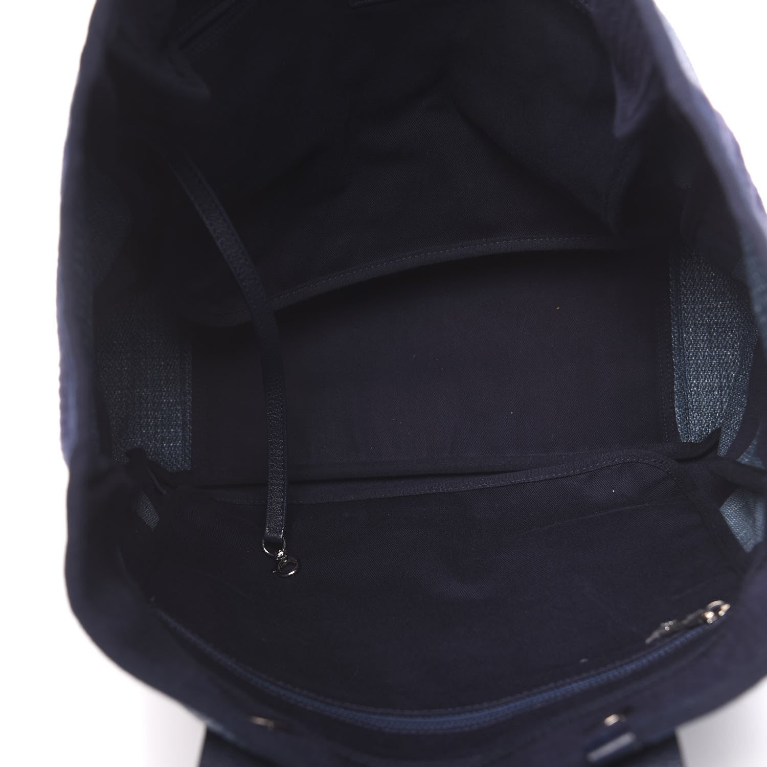Chanel Canvas Large Shopping Tote Dark Blue 6 of 11