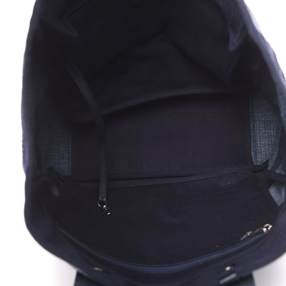 Chanel Canvas Large Shopping Tote Dark Blue 6 of 11