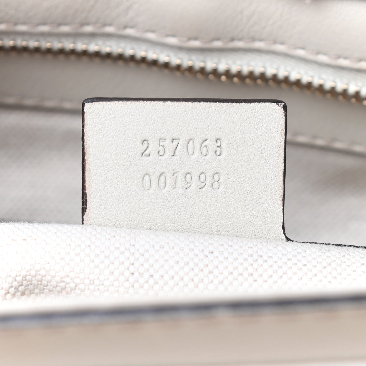 Guccissima Medium Mayfair Tote Off White