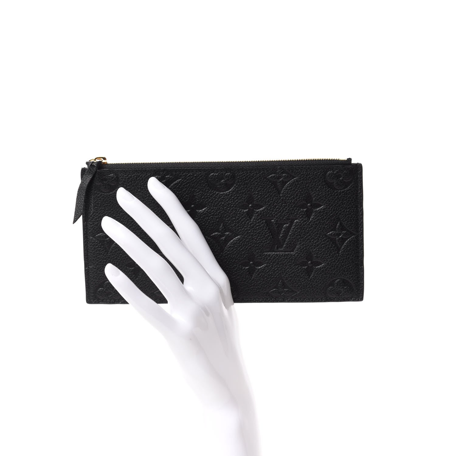 Louis Vuitton Empreinte Felicie Chain Wallet Zippered Insert Black 2 of 6