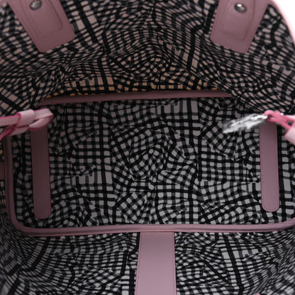 MCM Visetos Medium Liz Reversible Shopper Tote White Powder Pink 9 of 16
