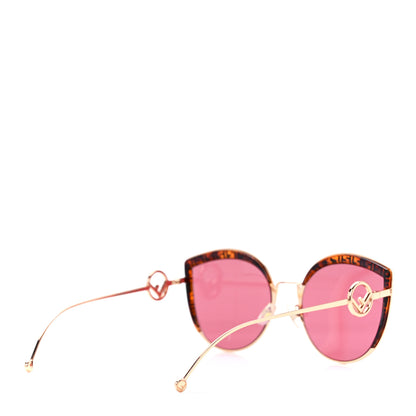 Fendi Metal Acetate F is Fendi FF Cat Eye Sunglasses FF 0290/S Pink Havana 4 of 7