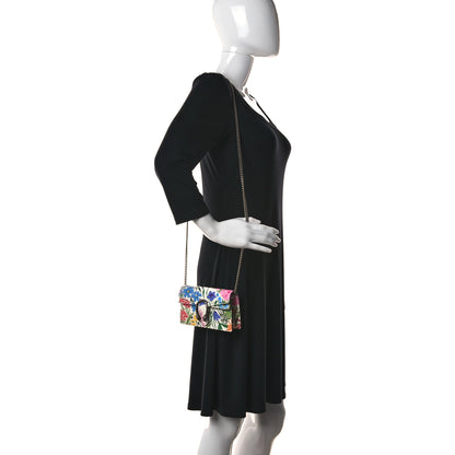 Gucci X KEN SCOTT New Shangai Calfskin Jardin D'Avril Floral Print Super Mini Dionysus Shoulder Bag Ivory Pink 2 of 6