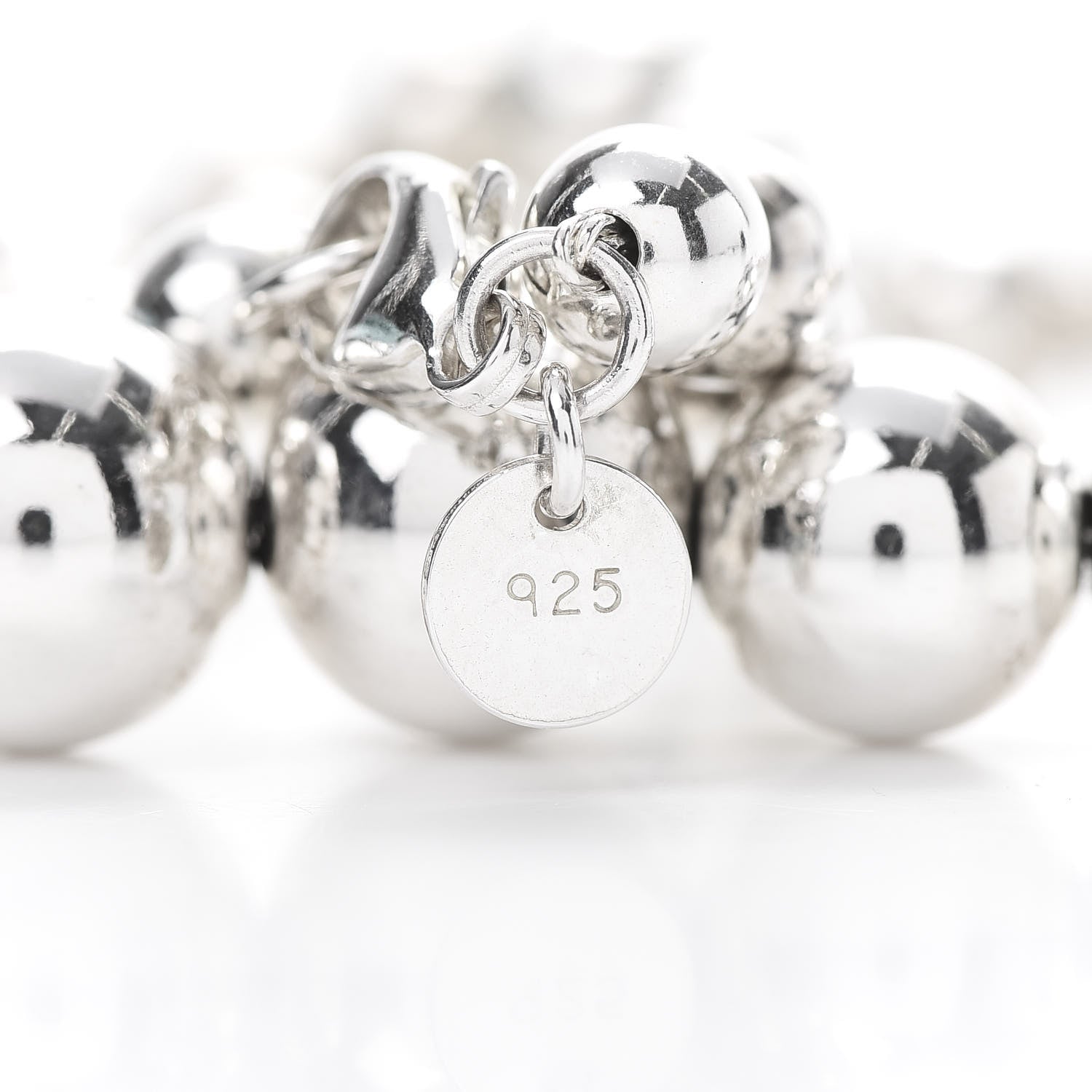 Tiffany Sterling Silver HardWear Graduated Ball Necklace 5 of 8