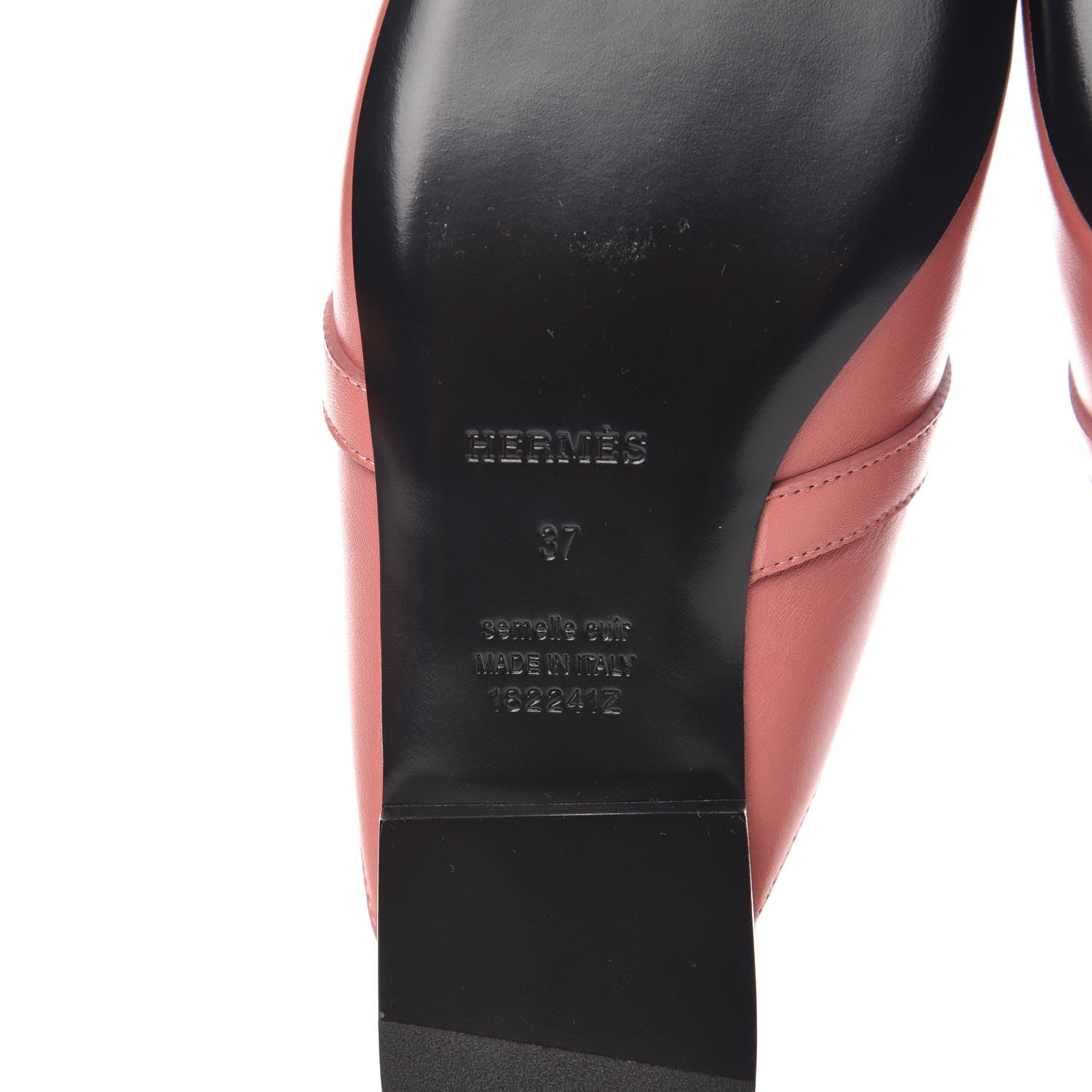 Hermes Calfskin Oz Mules 37 Rouge Blush 6 of 8