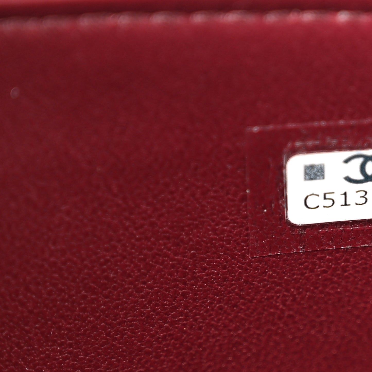 Calfskin Crocodile Embossed Crococo Top Handle Slim Vanity Case With Chain Dark Burgundy