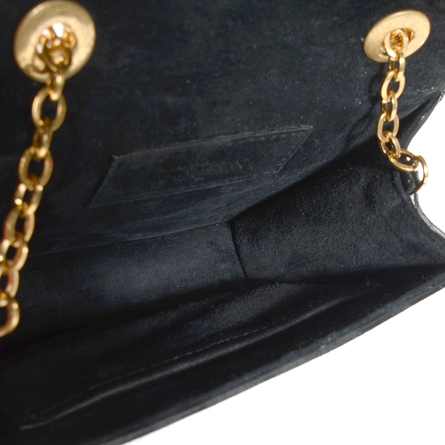 Calfskin Mini Heroine Chain Satchel Black