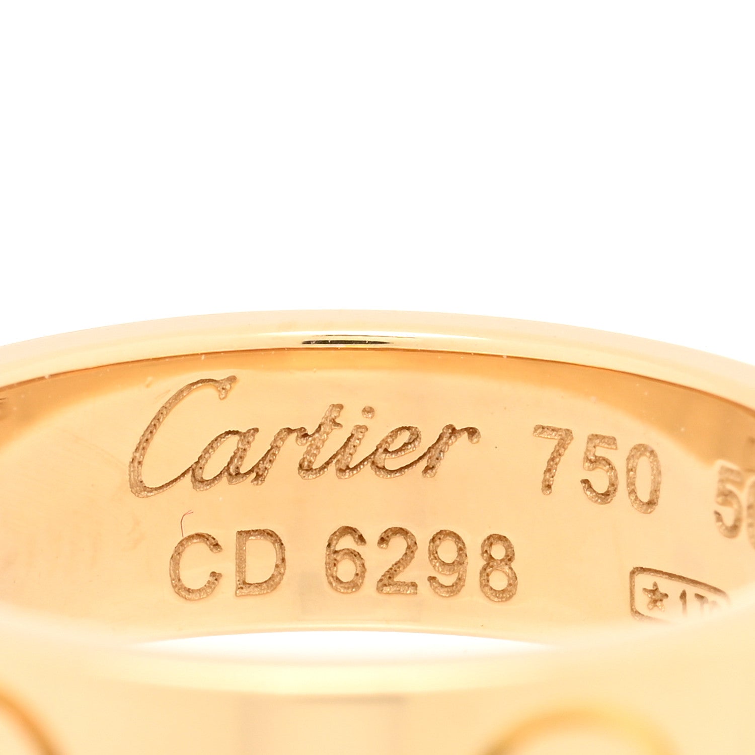 Cartier 18K Yellow Gold 5.5mm LOVE Ring 50 5.25 4 of 4