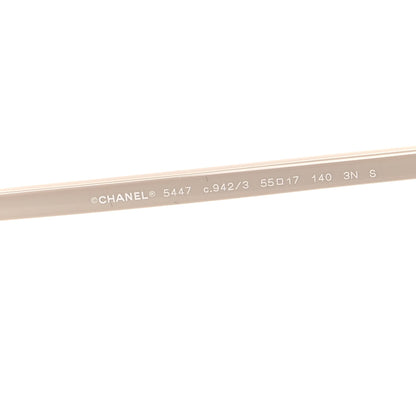 Chanel Acetate Polarized Square Sunglasses 5447-A Black Beige 6 of 8