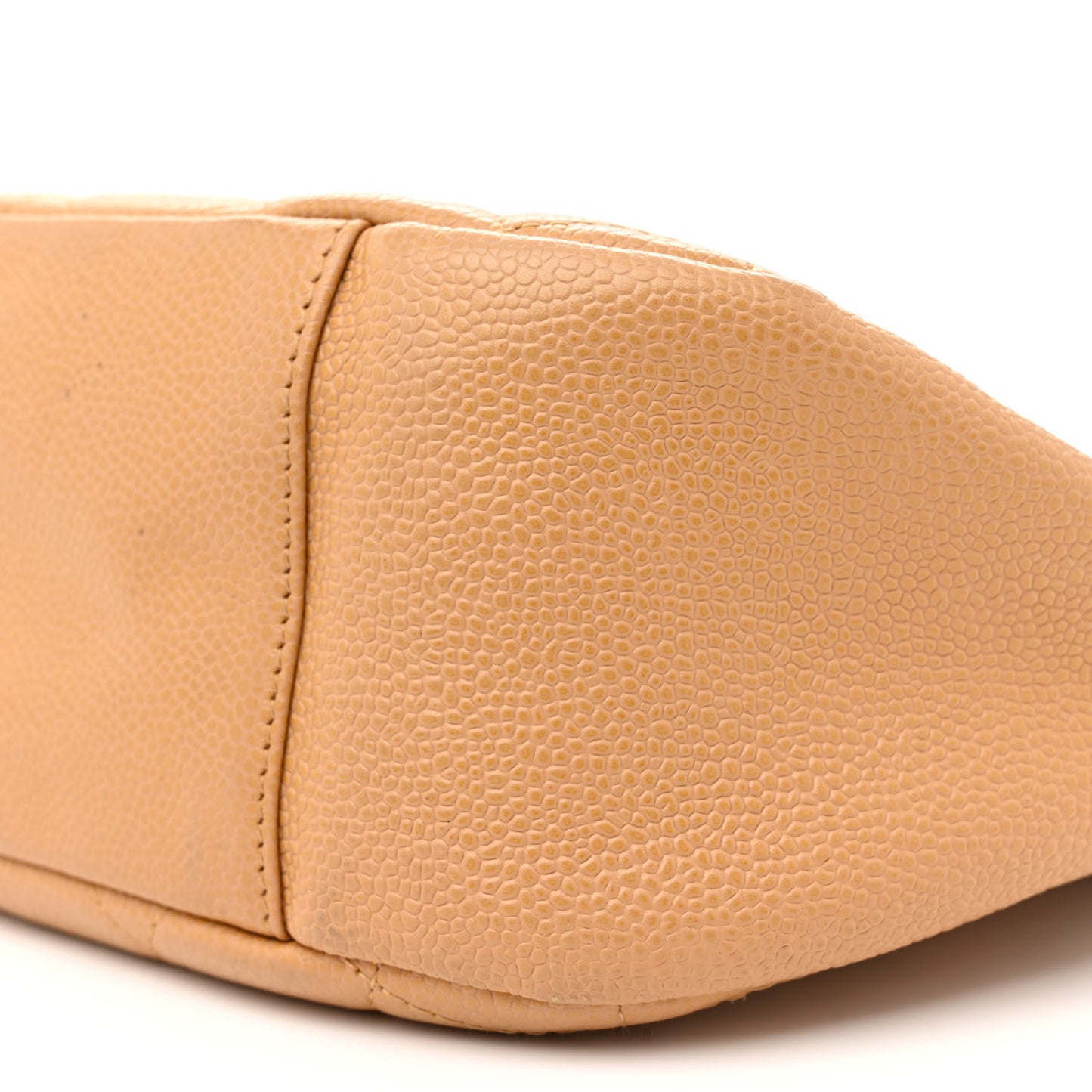 Caviar Quilted Timeless CC Shoulder Bag Beige