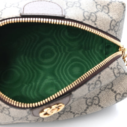 Gucci Soft GG Supreme Monogram Calfskin Medium Ophidia Cosmetic Case Beige Ebony New Acero 4 of 4