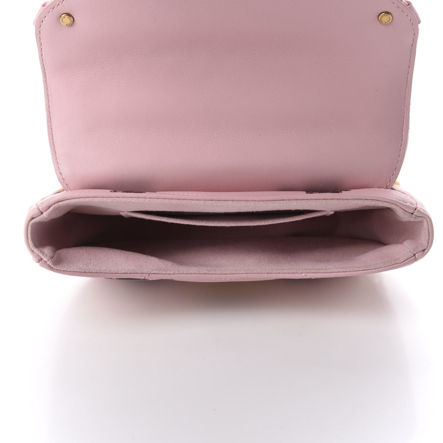 Calfskin Leopard Print New Wave Chain PM Light Pink