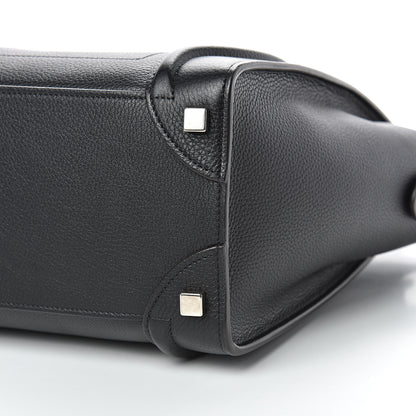 Celine Drummed Calfskin Micro Luggage Black 9 of 12