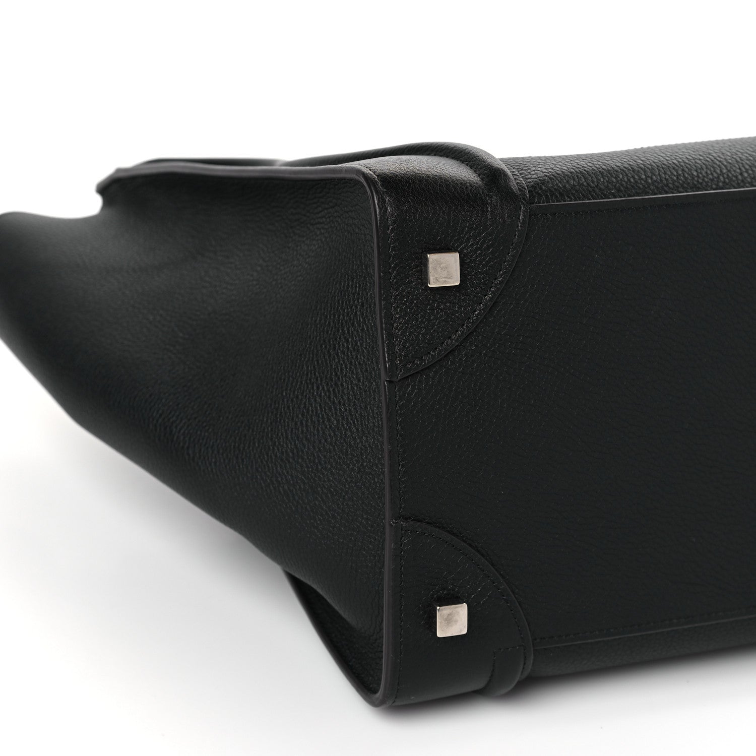 Celine Drummed Calfskin Mini Luggage Black 7 of 8