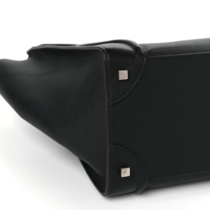 Celine Drummed Calfskin Mini Luggage Black 7 of 8