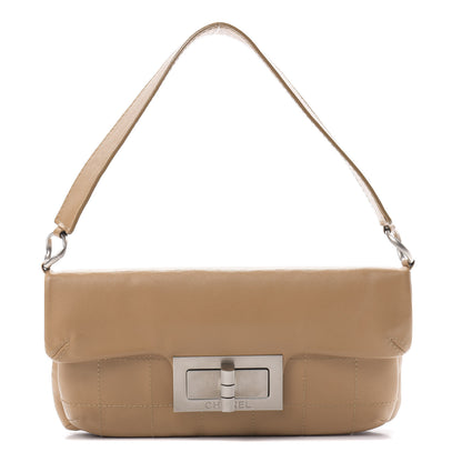 Chanel Calfskin Square Stitched Mademoiselle Shoulder Bag Tan 1 of 16