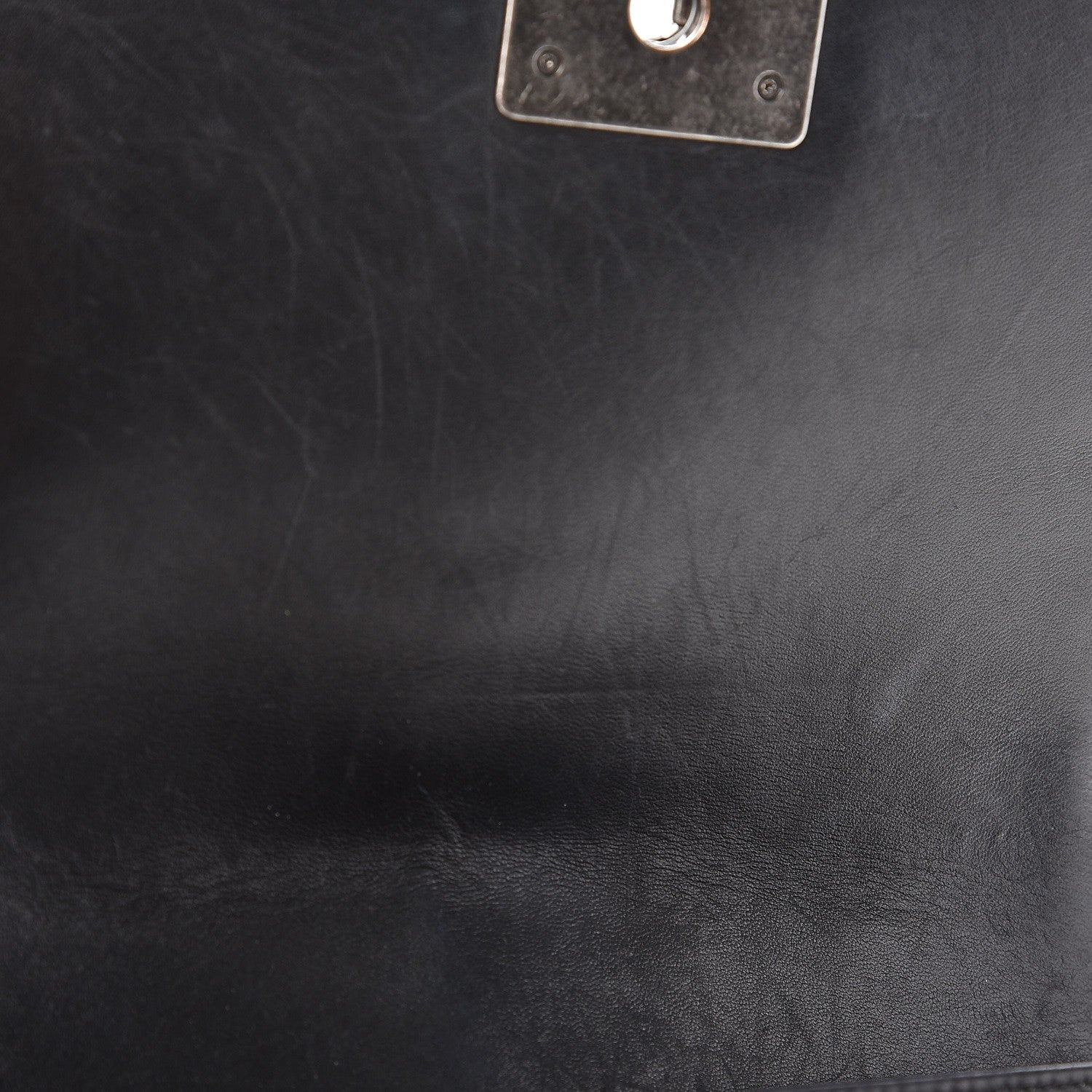 Chanel Calfskin Pleated Medium Boy Flap Black 10 of 11