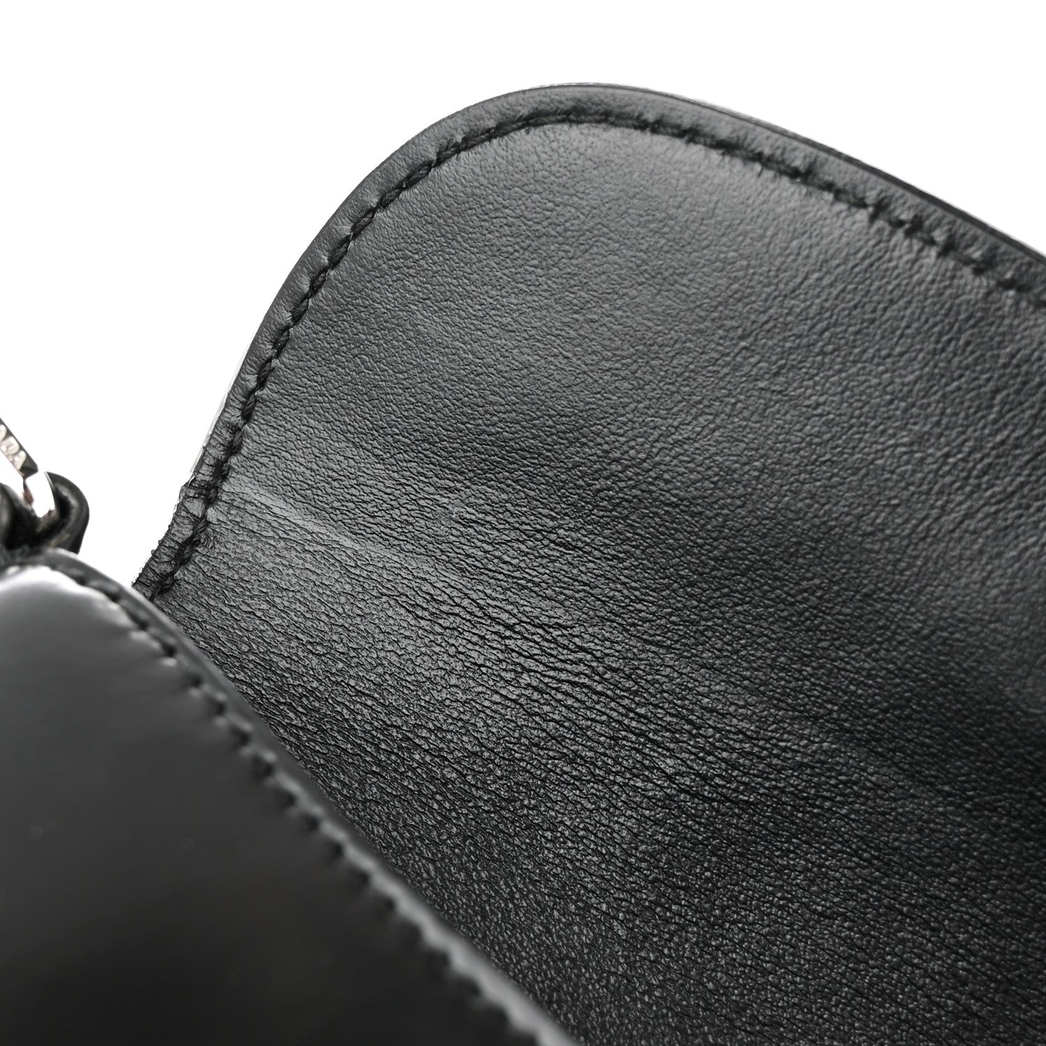 Prada Spazzolato Mini Cleo Flap Adjustable Strap Shoulder Bag Black 10 of 13