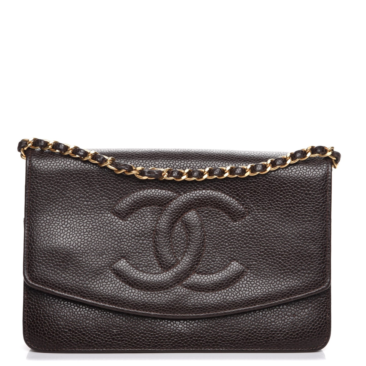 Caviar Timeless CC Wallet On Chain WOC Dark Brown