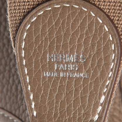 Hermes Taurillon Clemence Evelyne III PM Etoupe 7 of 15