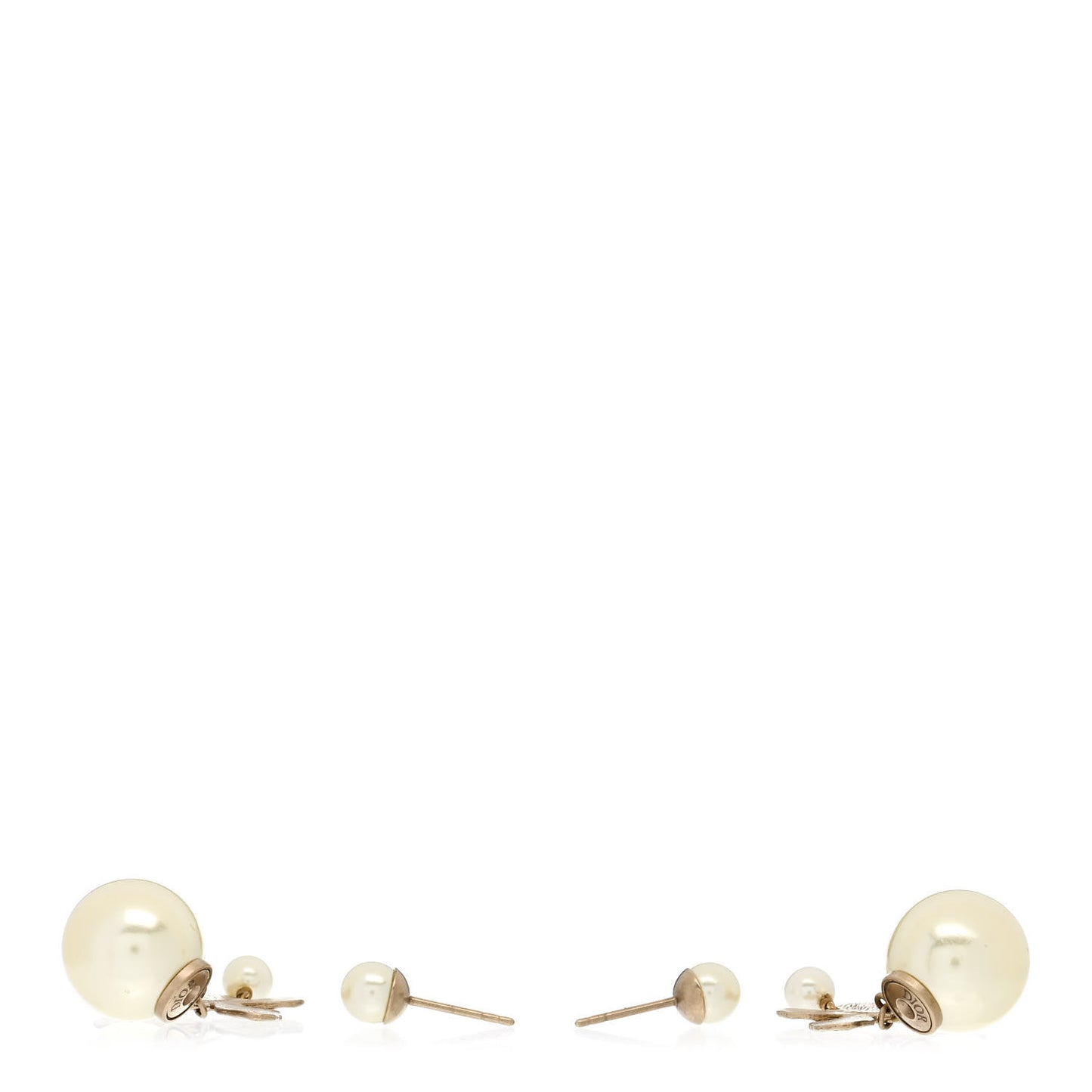 Pearl Butterfly Tribal Earrings Gold