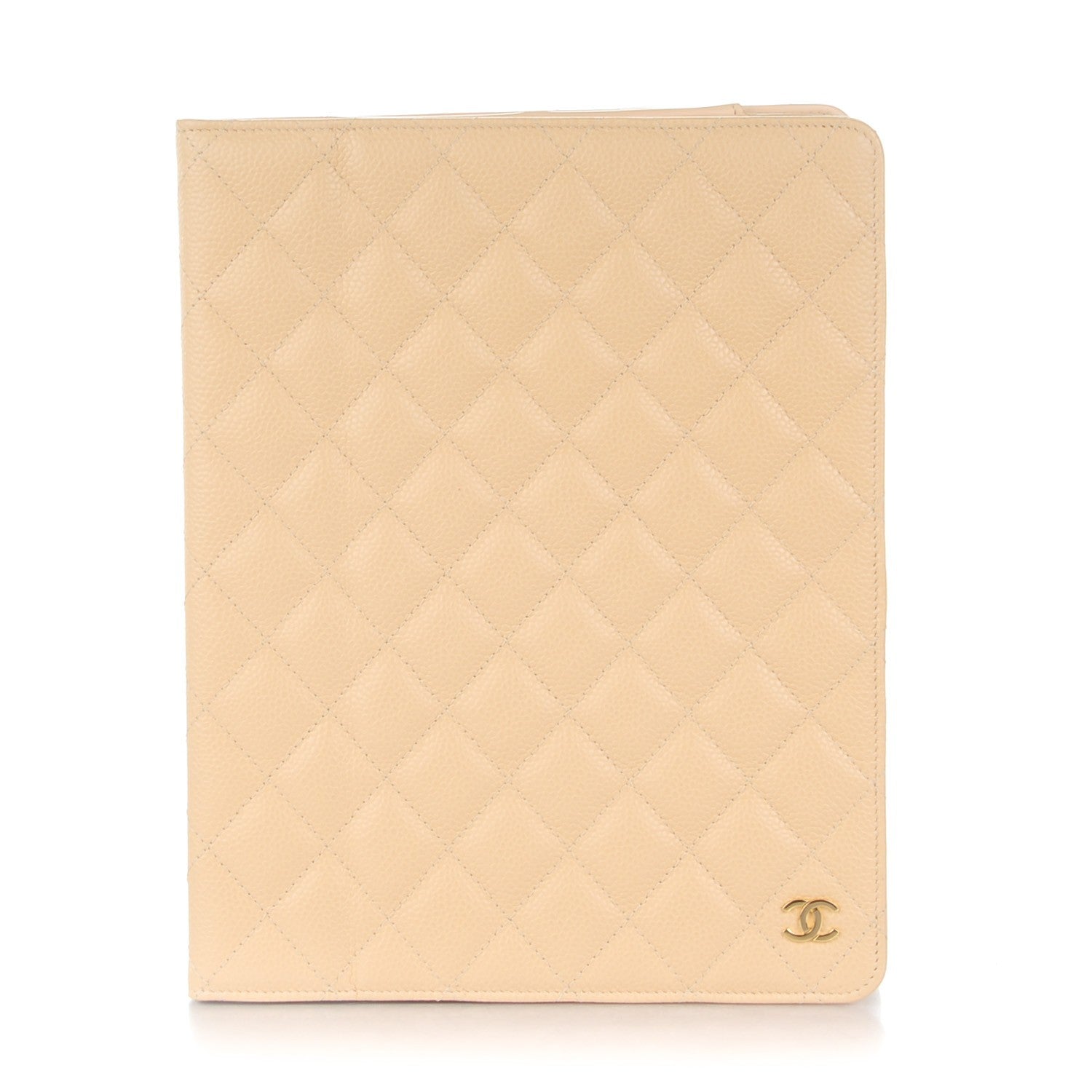 Chanel Caviar Quilted iPad Case Light Beige 1 of 8