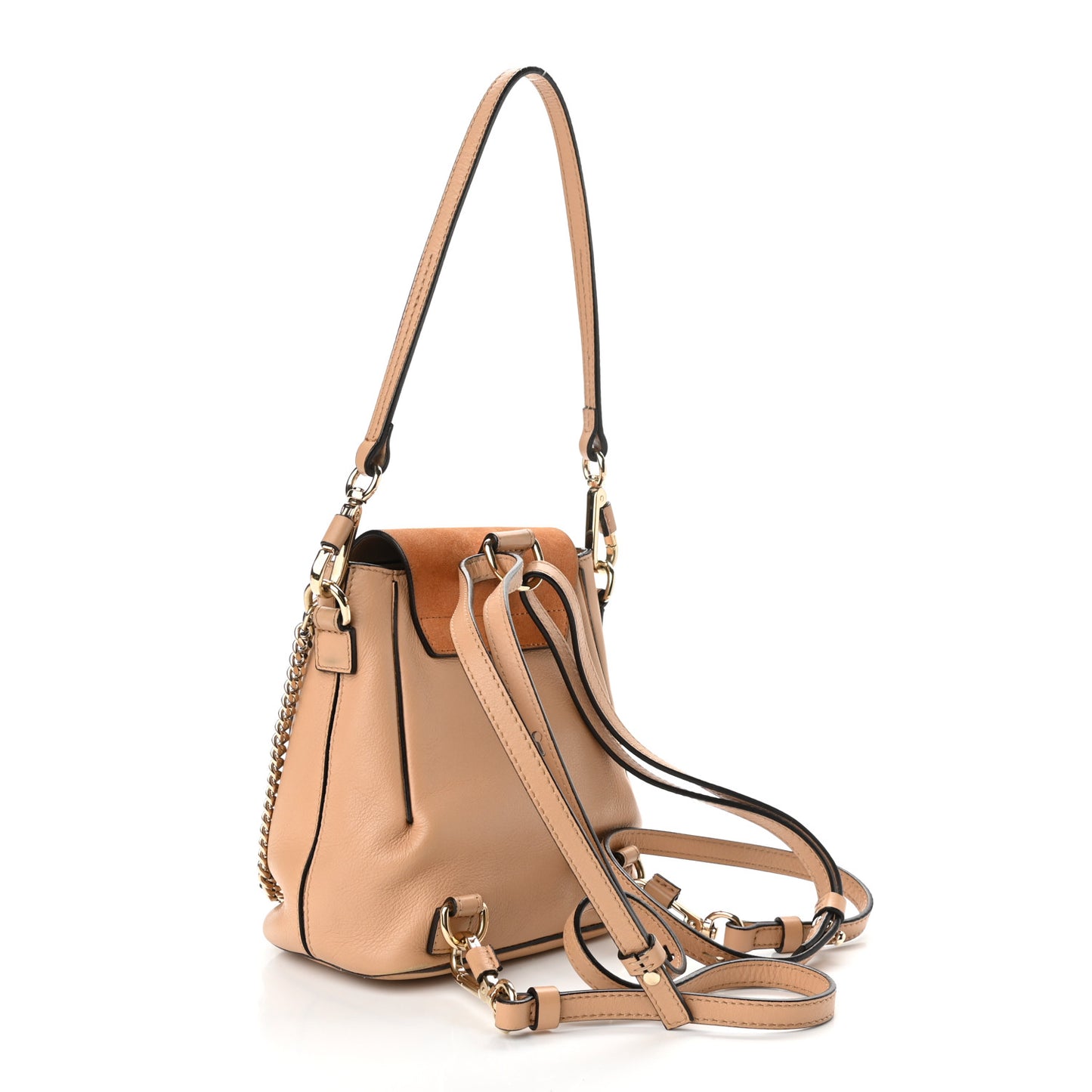 Suede Calfskin Mini Faye Backpack