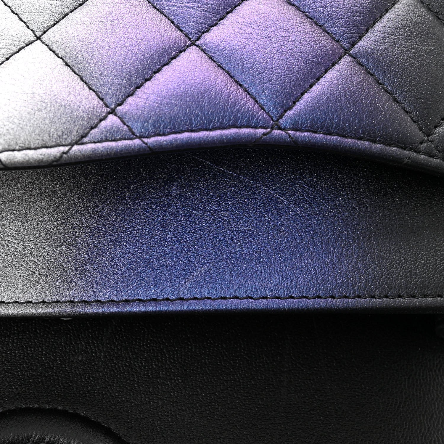 Chanel Calfskin Quilted Ombre Medium Double Flap Black 11 of 11