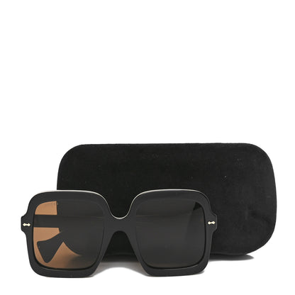 Gucci Acetate Round Frame Sunglasses GG1241S Black White 7 of 7