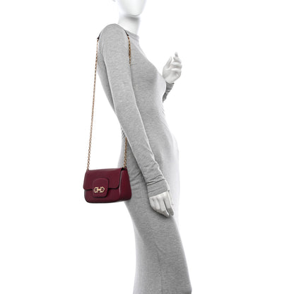 Salvatore Ferragamo Saffiano Paris Crossbody Bag Wine 2 of 11
