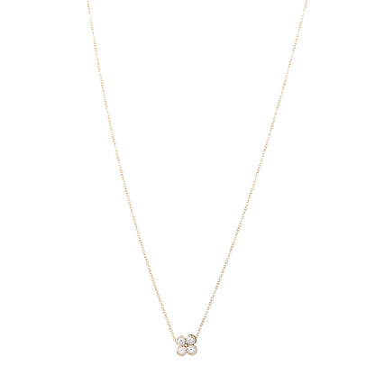 Tiffany 18K Yellow Gold Diamond Lace Pendant Necklace 1 of 6