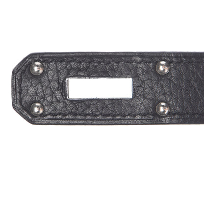 Hermes Taurillon Clemence Shoulder Kelly 40 Black 26 of 33