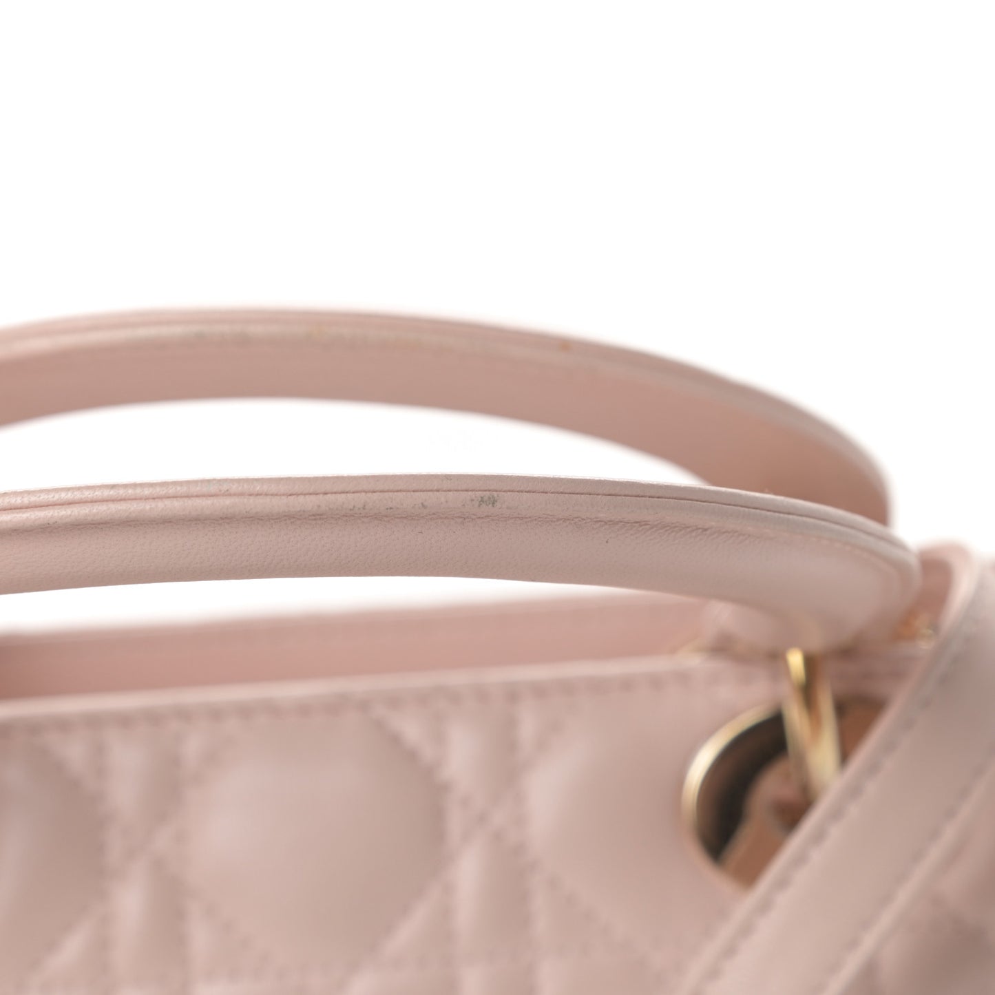 Lambskin Cannage Medium Lady Dior Light Pink