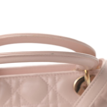 Christian Dior Lambskin Cannage Medium Lady Dior Light Pink 14 of 14