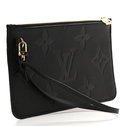 Louis Vuitton Empreinte Monogram Giant Neverfull MM Pochette Black 3 of 10