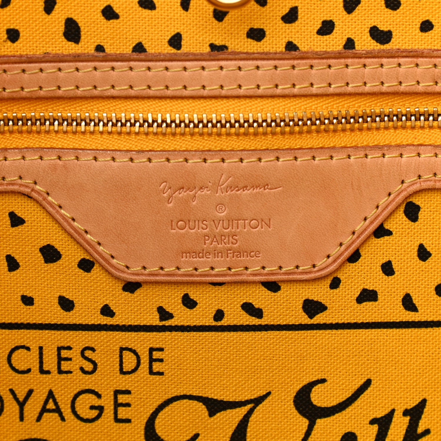 Louis Vuitton Monogram Kusama Waves Neverfull MM Yellow 6 of 13