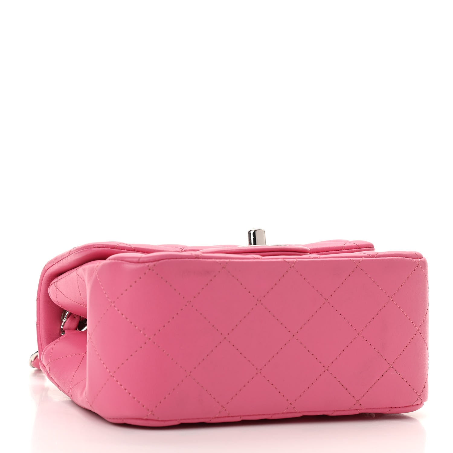 Chanel Lambskin Quilted Mini Square Flap Pink 4 of 11