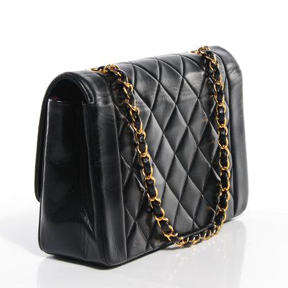 Chanel Lambskin Quilted Medium Single Flap Black 4 of 10