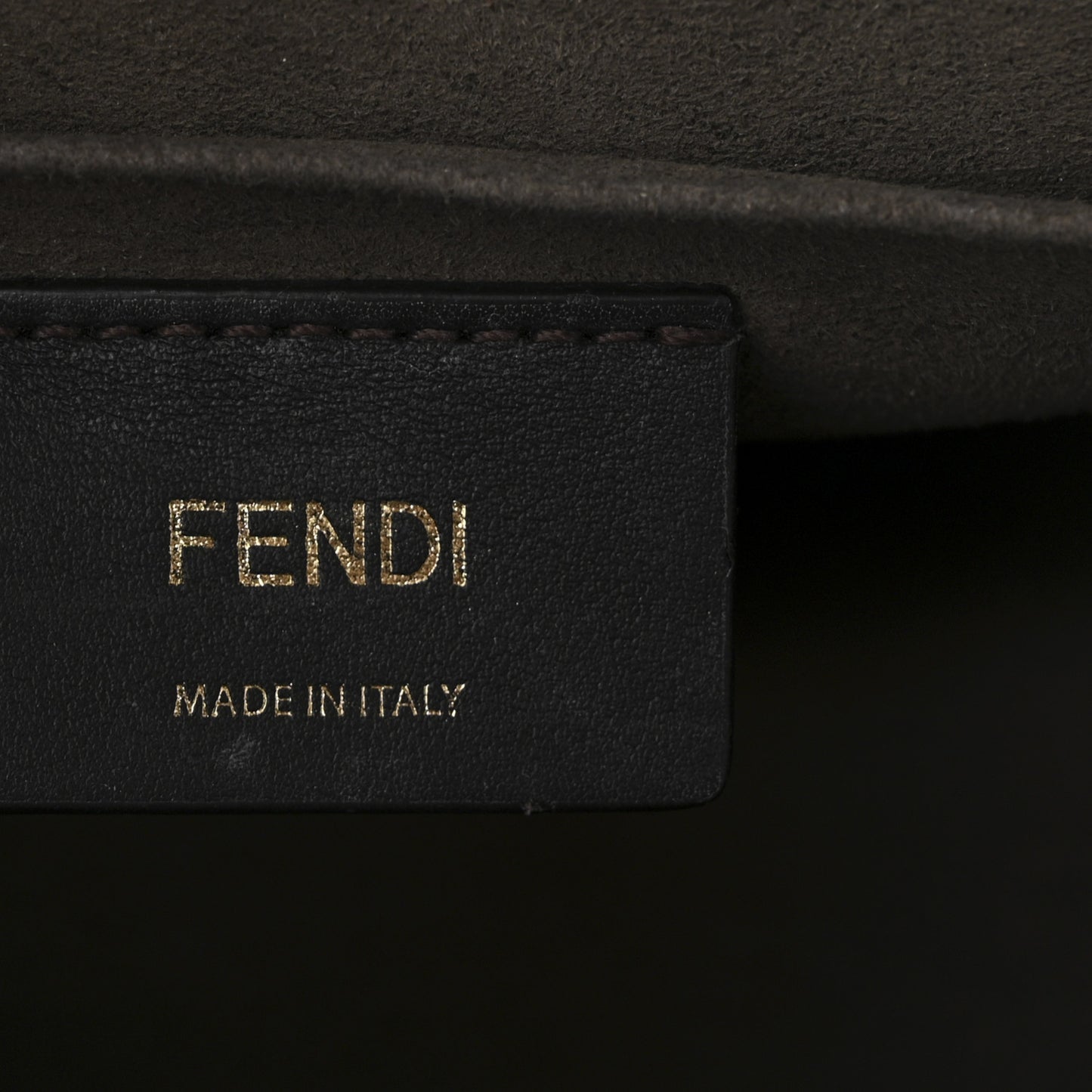 Vitello Century F is Fendi Bi-Color FF 1974 Embossed Kan I Shoulder Bag Maya Black