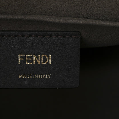 Fendi Vitello Century F is Fendi Bi-Color FF 1974 Embossed Kan I Shoulder Bag Maya Black 6 of 11