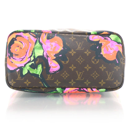Louis Vuitton Monogram Roses Neverfull MM 6 of 8