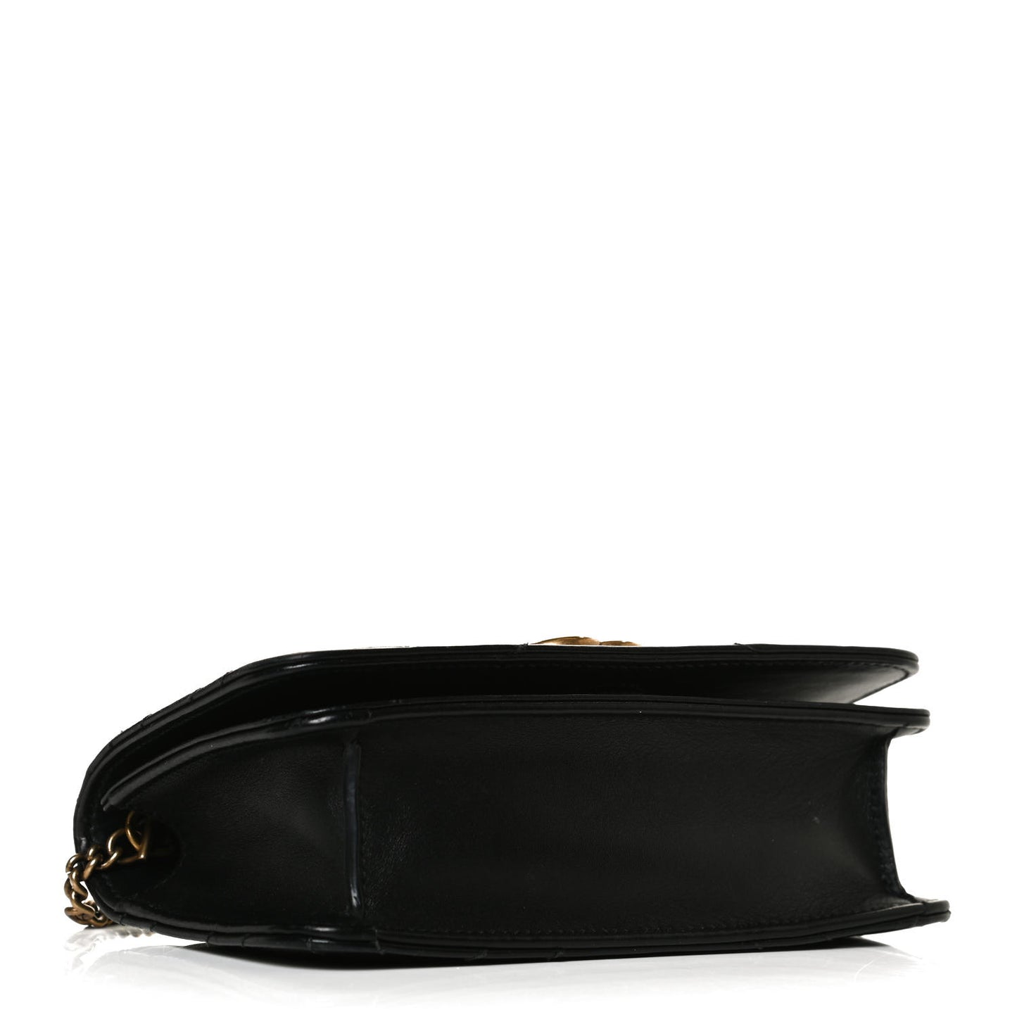 Calfskin Matelasse GG Marmont Mini Bag Black