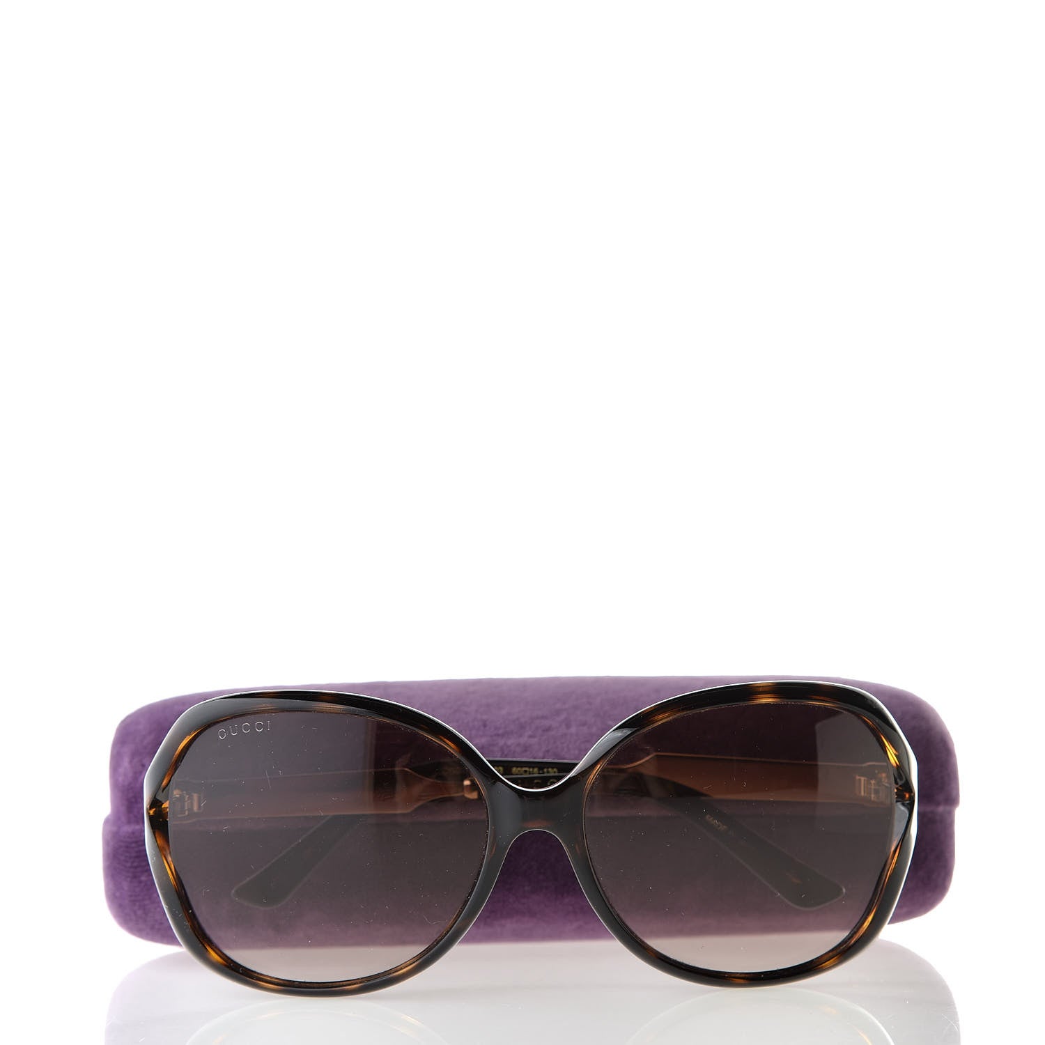 Gucci Acetate Oversized Butterfly Sunglasses GG 0076S Havana 9 of 9