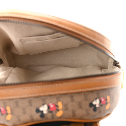 Gucci X DISNEY Mini Vintage GG Supreme Monogram Mickey Mouse Small Dome Backpack Beige Vintage Sun Oil 5 of 9