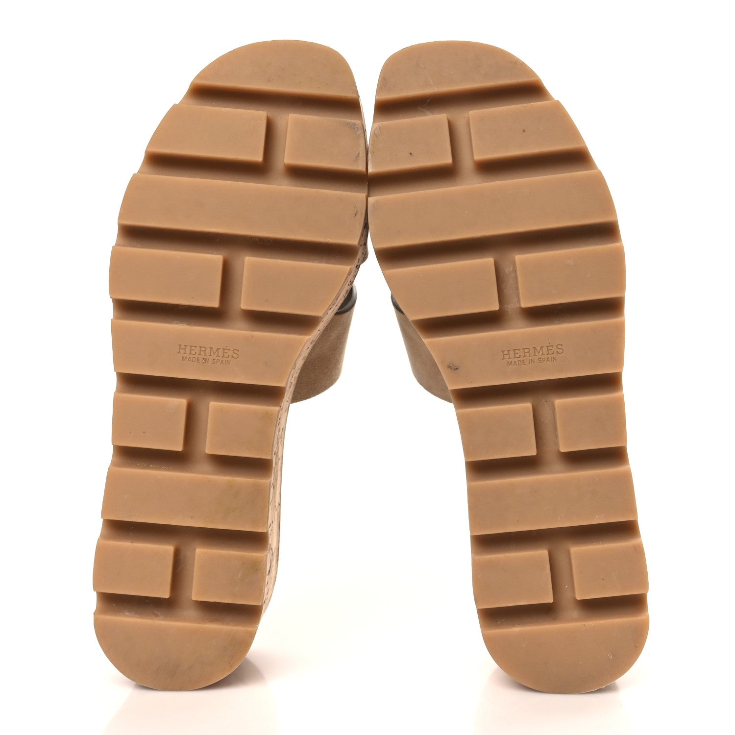 Hermes Suede Goatskin Cork Eze 30 Sandals 36 Beige Argile 5 of 9