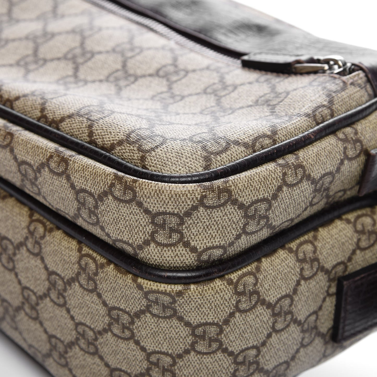 GG Plus Monogram Camera Bag Dark Brown