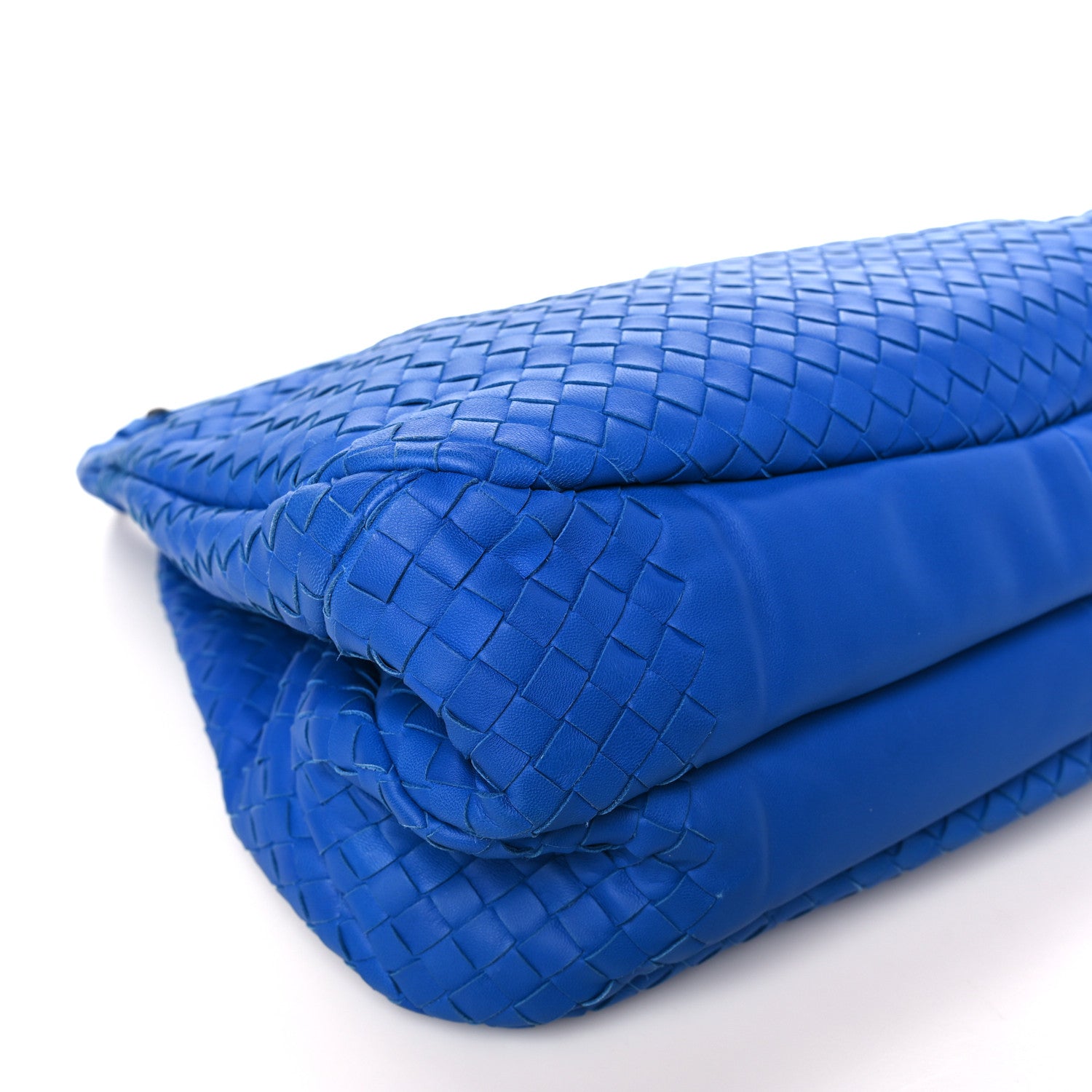 Bottega Veneta Nappa Intrecciato Large Campana Signal Blue 8 of 9