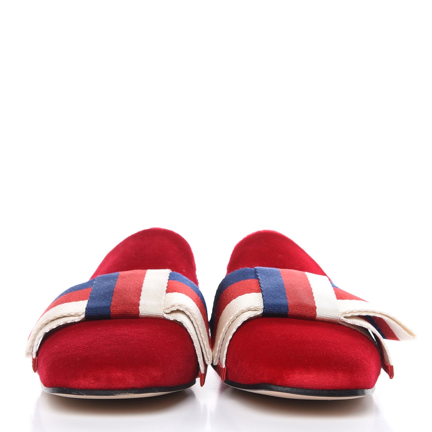 Velvet Sylvie Bow Slippers 37 Hibiscus Red