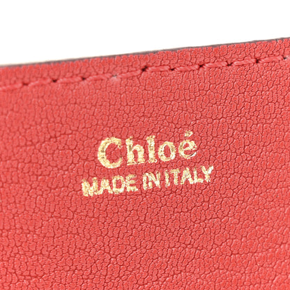 Chloe Grained Lambskin Mini Drew Shoulder Bag Plaid Red 6 of 15